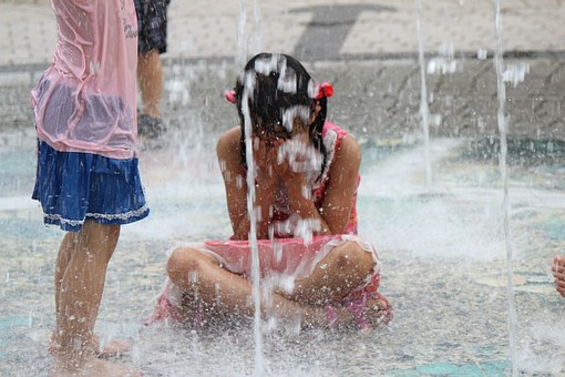 水遊び