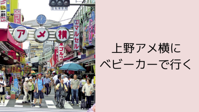 上野アメ横にベビーカーで行く こども４人と旅と子育て