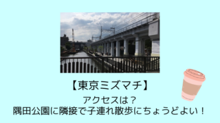 【東京ミズマチ】アクセスは？隅田公園に隣接で子連れ散歩にちょうどよい！