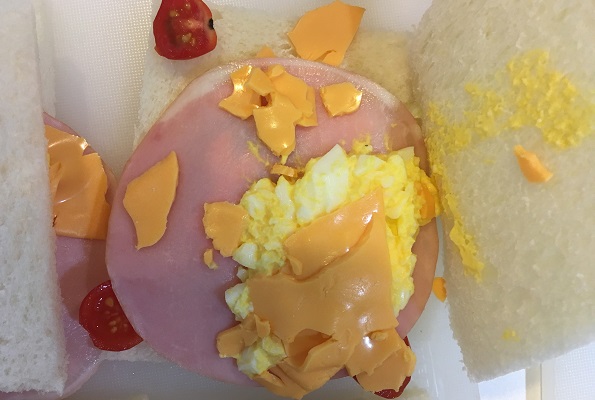 子供と料理・完成したサンドイッチ