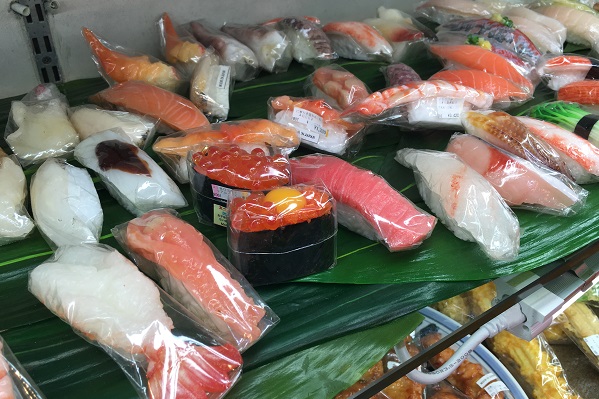 まいづる本店・食品サンプル寿司