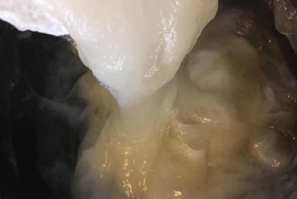 手作りわらび餅・混ぜる工程