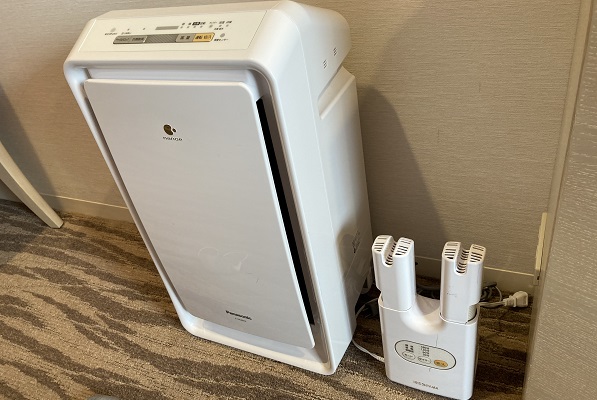 東京ベイ東急ホテル・空気清浄機と靴乾燥機
