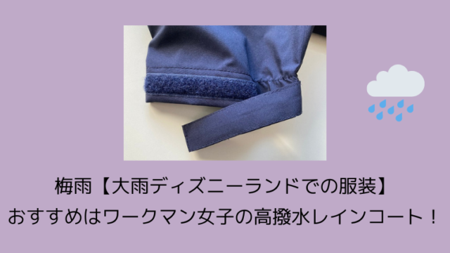 梅雨 大雨ディズニーランドでの服装 おすすめはワークマン女子の高機能レインジャケット 旅たび